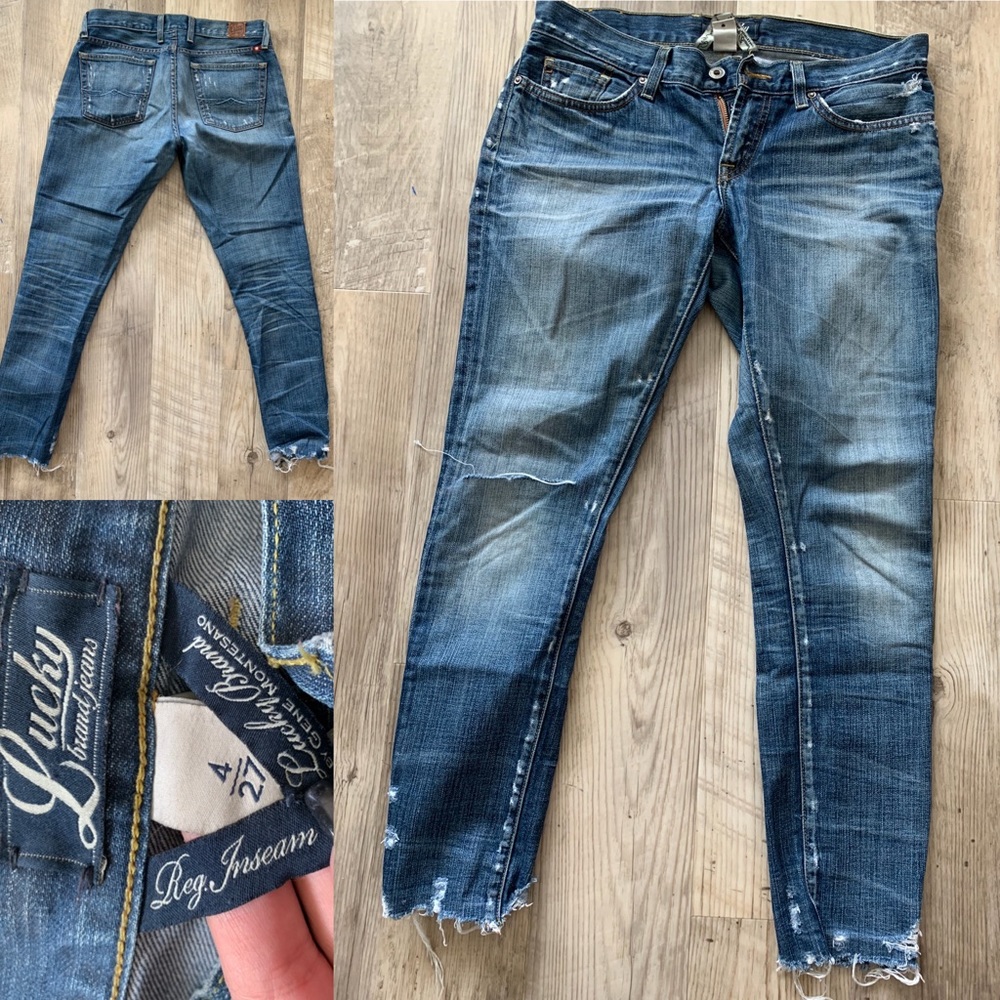 Frayed ankle skinny’s!